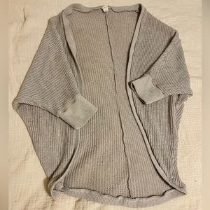Light Taupe Bat Winged Cardigan